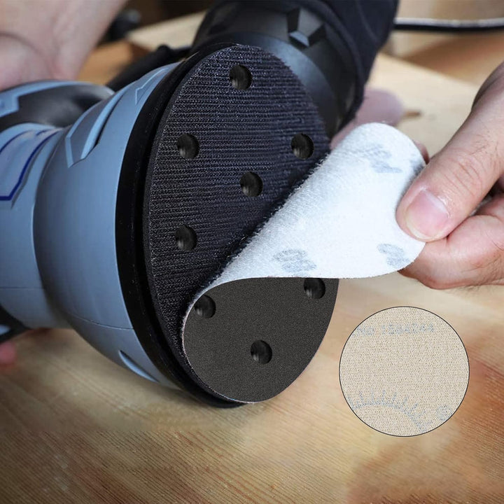 Wanmutrun125MM schwarzes Schleifpapier Klett 90 Stück,10X220/240/400/600/800/1000/1500/2000/3000 Mis