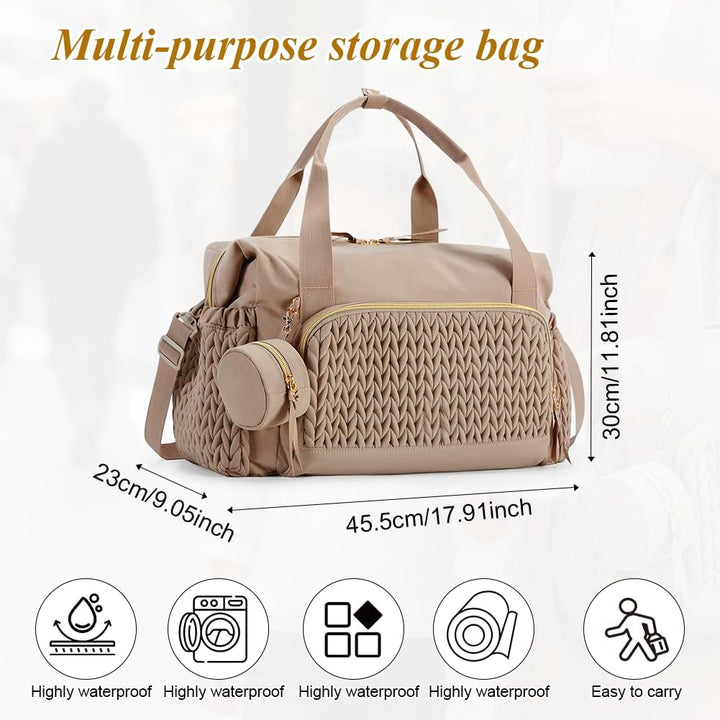 Multifunktionale Wickeltasche, Schultertasche mit Schnulleretui, Grosse Kapazität, für Mutterschaft