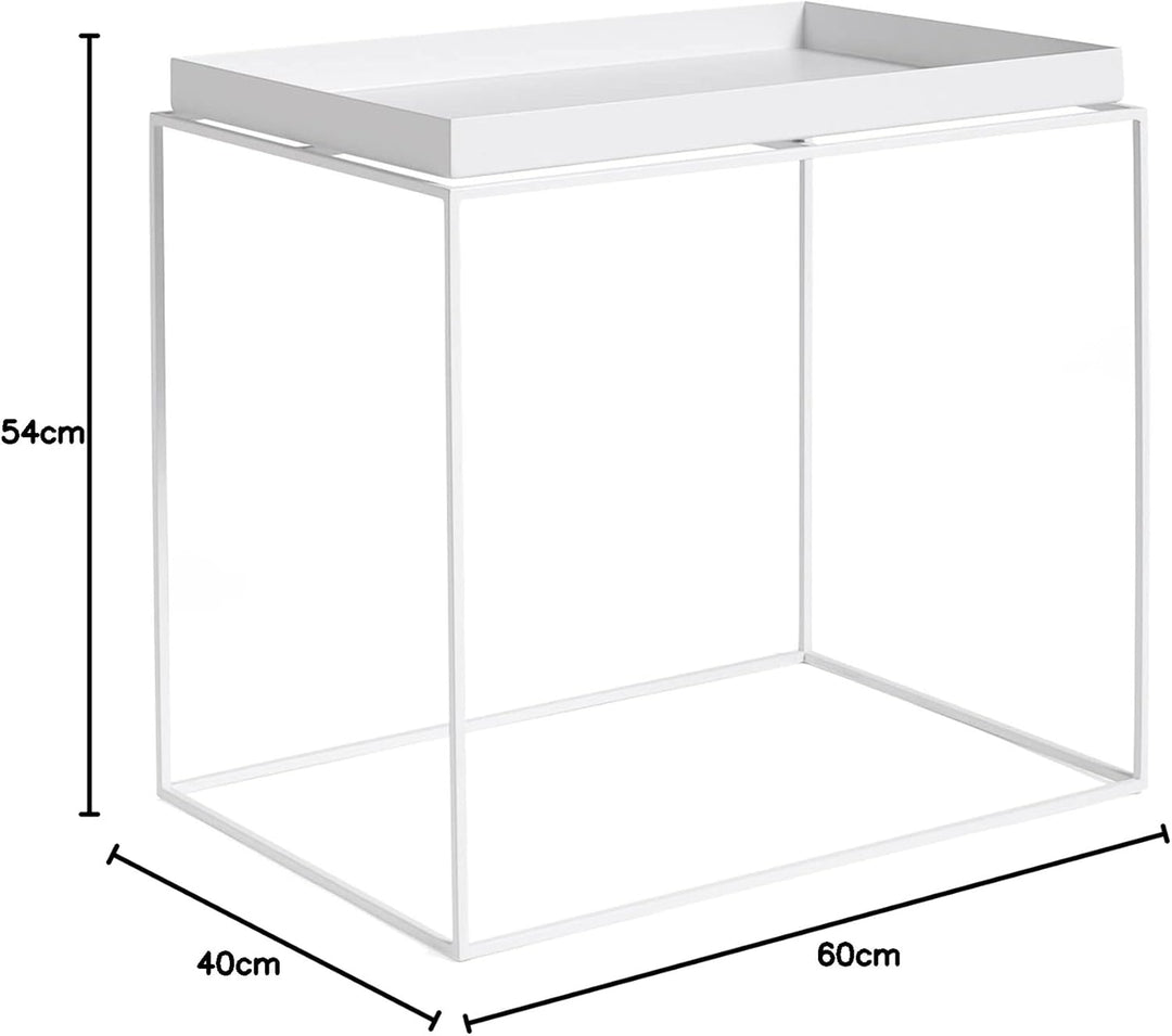 HAY Beistelltisch, Stahl, weiss, 54 cm, Weiss
