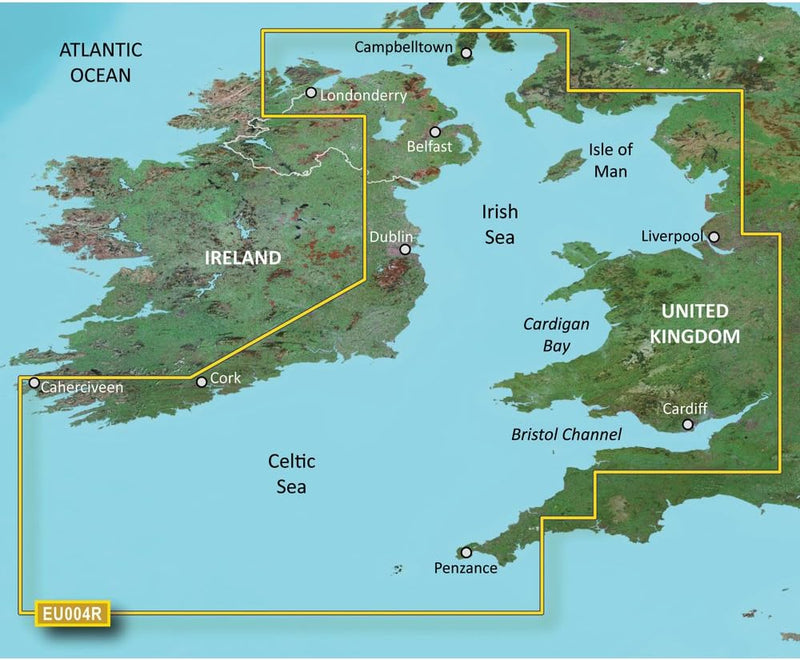 GARMIN VEU004R IRISH SEA BLUECHART G2 VISION VEU004R - Mer d&