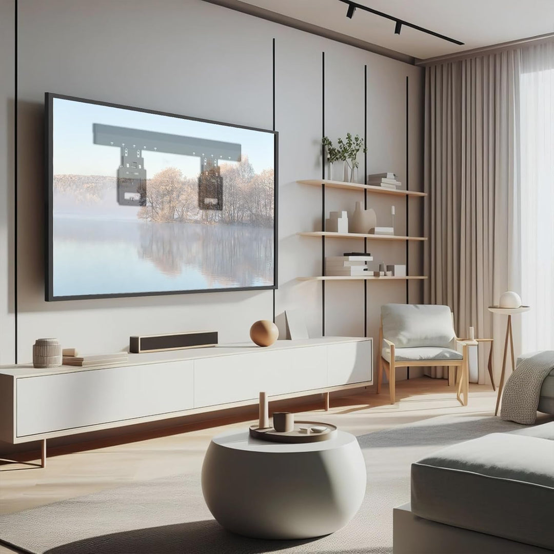Ultra Slim TV-Wandhalterung - IMtKotW TV Halterung für 37-80 Zoll Fernseher, Max. 75 kg, TV Halterun