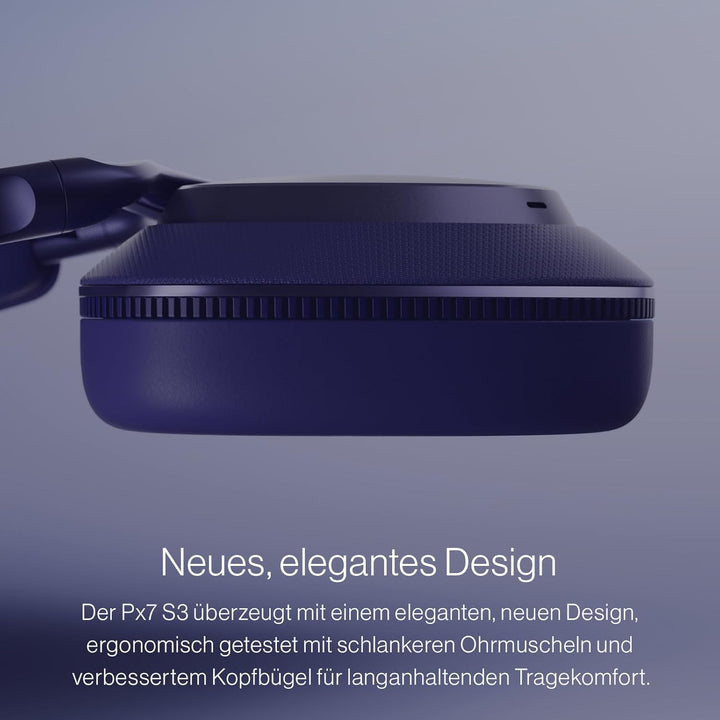 Bowers & Wilkins Px7 S3 Over-Ear-Kopfhörer mit Geräuschunterdrückung, kabellos, aptX™ Lossless, Schn