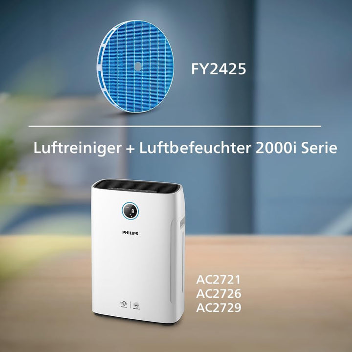 Philips NanoCloud Luftbefeuchter Ersatzfilter, Aktivkohle, 12 Monate Lebensdauer, Kompatibel mit AC2