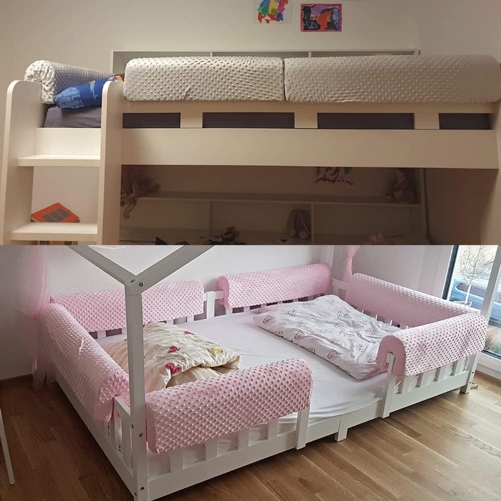 Wonder Space Bettkantenschutz für Kinderbetten, Bettgitter Polsterung Stossstange - Anti-Kollision |