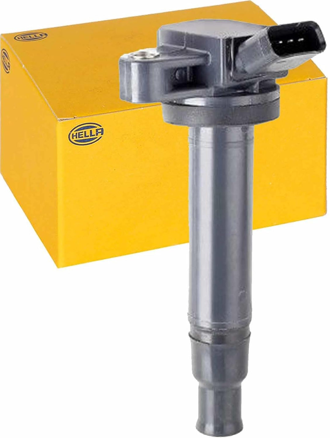 HELLA 5DA 358 057-121 Zündspule - 12V - 4-polig - Kerzenschachtzündspule - geschraubt