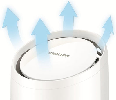 Philips Tischluftbefeuchter, HU4706/11 (Raumgrösse bis zu 15m²), Weiss ohne Zubehör, ohne Zubehör