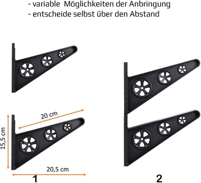 4boarder SKIBLE Wand-Halter Wand-Halterung für SKI, Longboard, Skateboard, Snowboard, E-Longboard, G