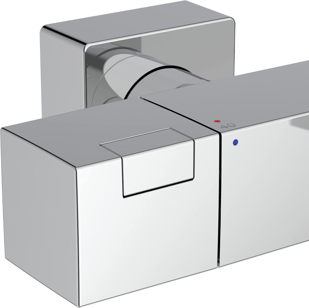 Ideal Standard A7538AA Ceratherm C100 Badethermostat Aufputz 313x176x65 mm Modern Chrom, 313x176x65