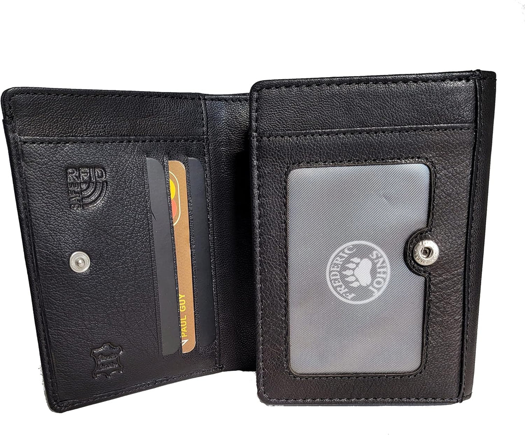 Frédéric Johns – Geldbörse mit Münzfach + Geldscheinfach – 8 Separate Fächer – Geldbörse Euro – Geld