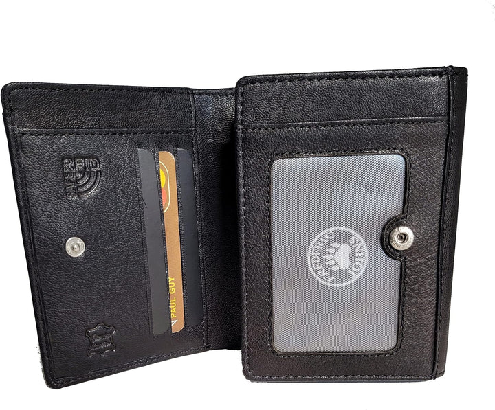 Frédéric Johns – Geldbörse mit Münzfach + Geldscheinfach – 8 Separate Fächer – Geldbörse Euro – Geld