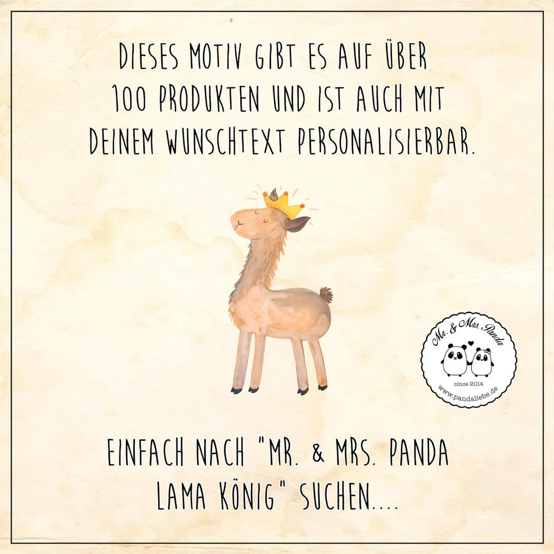 Mr. &amp; Mrs. Panda Motiv WC Sitz Lama König - Geschenk, Toilettendeckel, Klodeckel, Papa, Klobrille, A