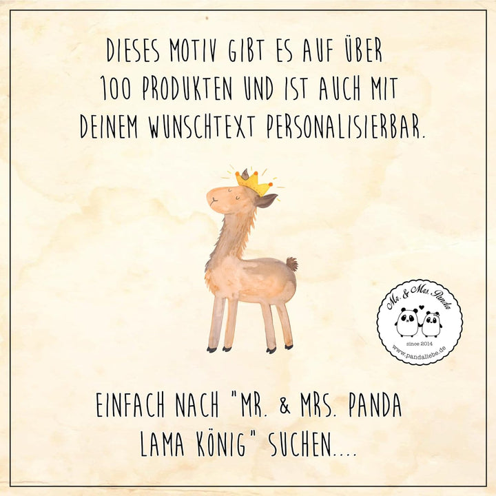 Mr. &amp; Mrs. Panda Motiv WC Sitz Lama König - Geschenk, Toilettendeckel, Klodeckel, Papa, Klobrille, A