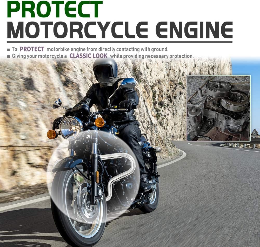 Motorrad Stahl Autobahn Motorschutz Stossstange Crash Cage Bars Rahmen Fallschutz für 19-22 Benelli