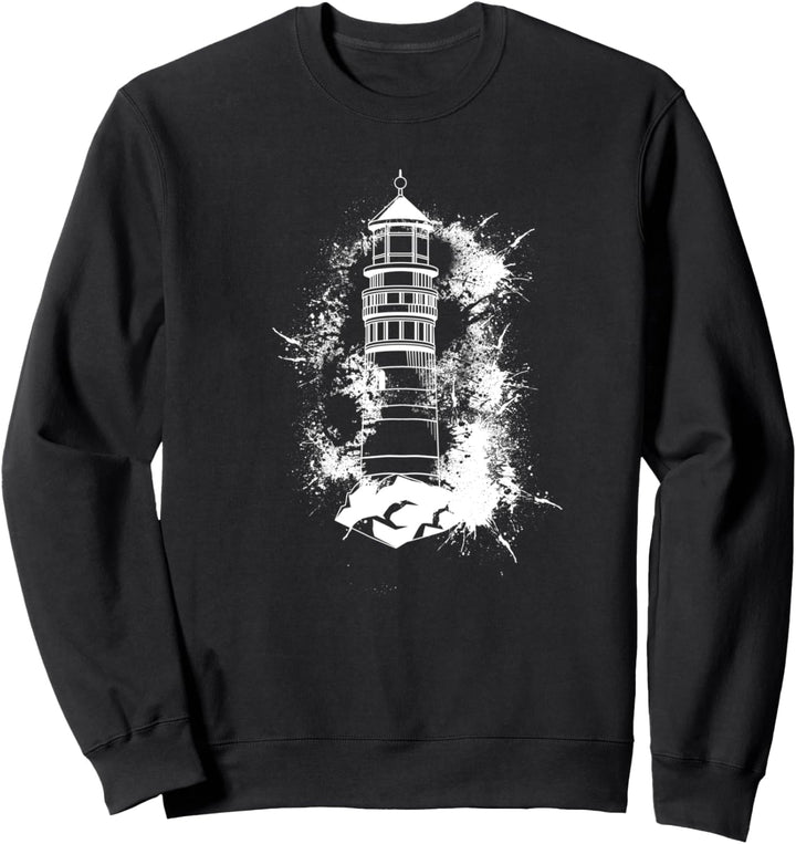 Leuchtturm Meer Licht Möwen Küste Hafen Maritim - Leuchtturm Sweatshirt