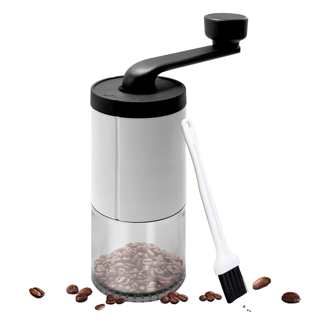 Kaffeemühle manuell mit Keramikmahlwerk,Tragbare Manuelle Handkaffeemühle mit 30g Kapazität, Konisch