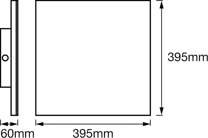 LEDVANCE LED Panel-Leuchte, Leuchte für Innenanwendungen, Warmweiss, Länge: 40x40 cm, Planon Framele