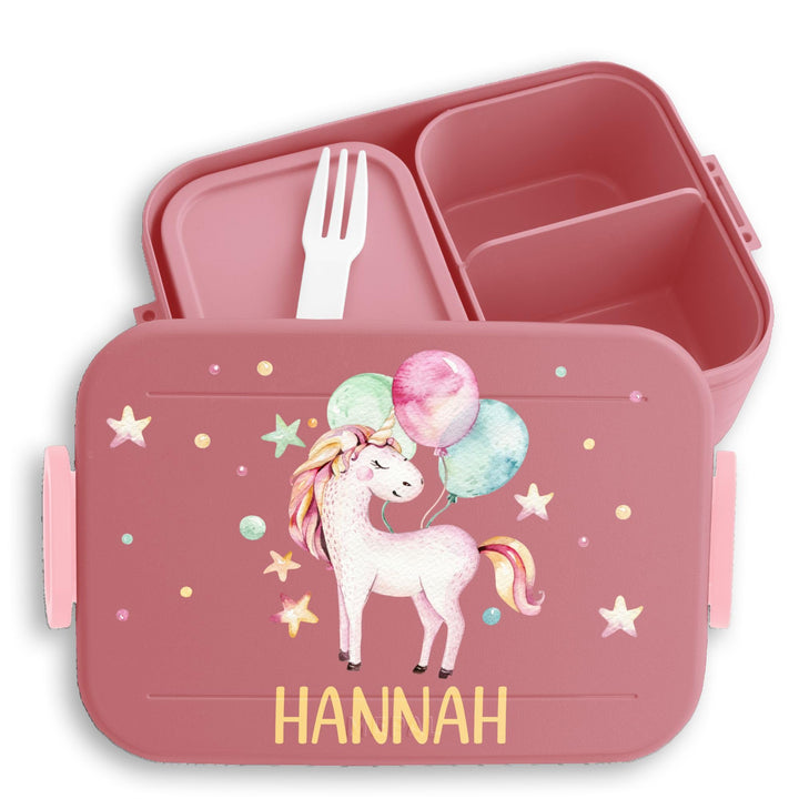 Kinder Bento Box Midi für Mepal Bentobox - Einhörner - Brotbox süsses Einhorn Lunchbox Unicorn Mädch