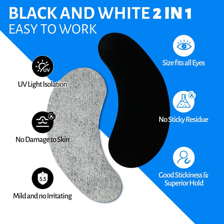 Lunamoon 2in1 UV Augenpads für Wimpernverlängerung Wimpern Pads Wimpernverlängerung Pad Eye Gel Patc