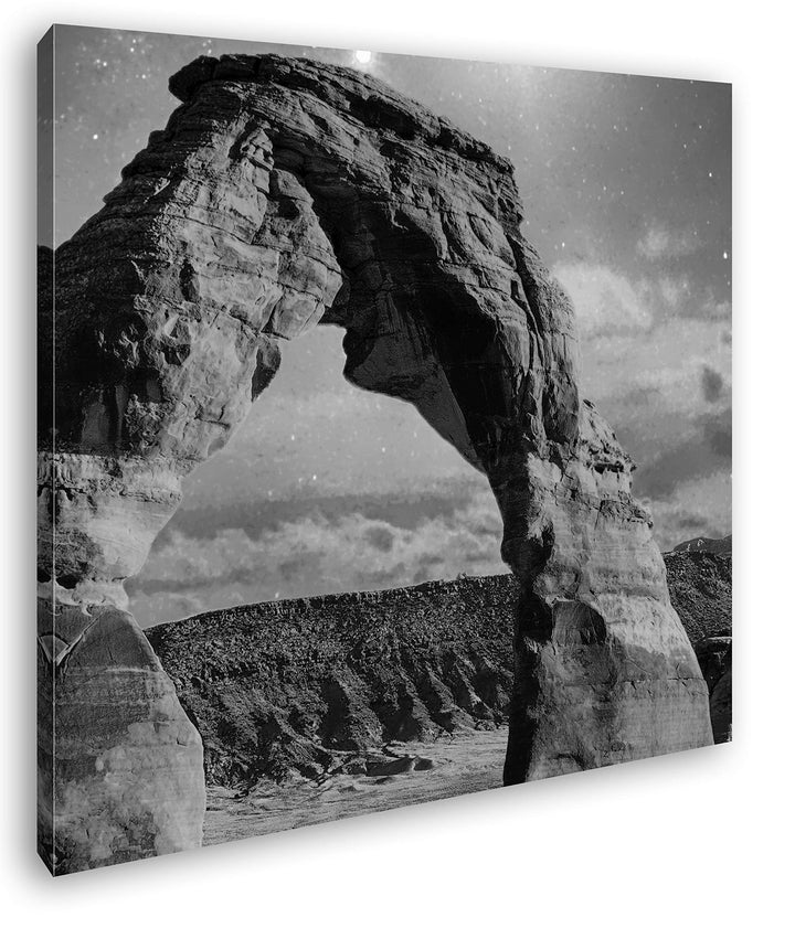 deyoli Grand Canyon Format: 70x70 Effekt: Schwarz&Weiss als Leinwandbild, Motiv fertig gerahmt auf E