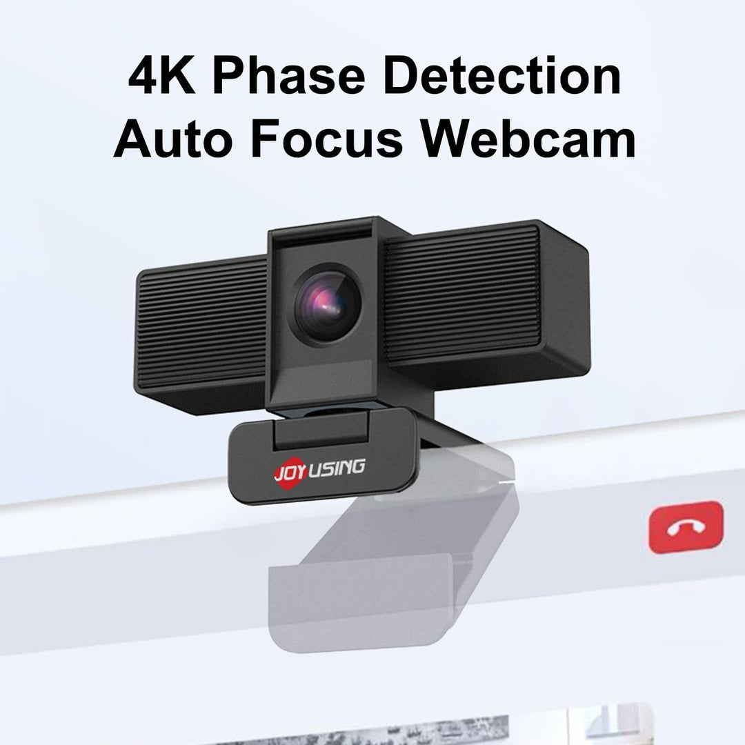 JOYUSING Flip600S 4K PC-Webcam - Ultra 4K HD, PDAF Autofokus, Mikrofone mit Geräuschunterdrückung, F
