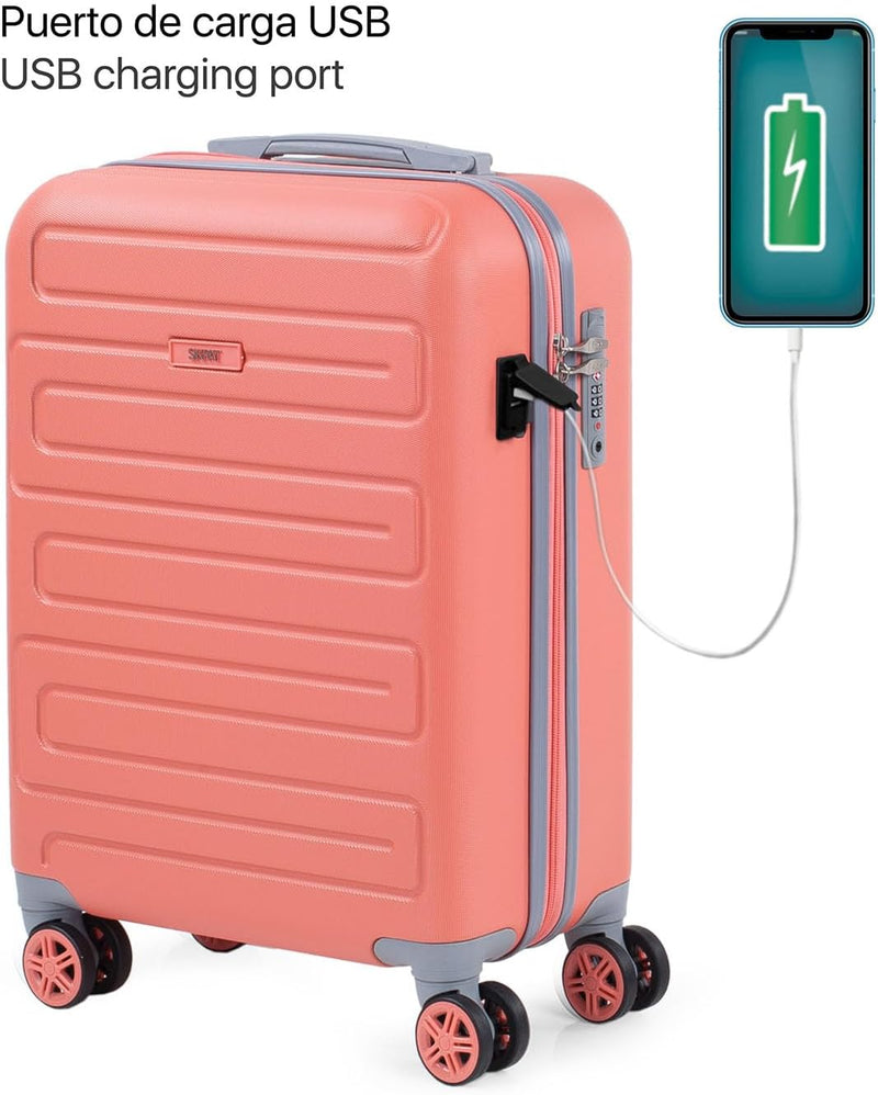 SKPAT - Gepäck-Sets, Reisekoffer, Reisekoffer Set, Kofferset, Hartschalenkoffer, Trolley-Set, Luggag