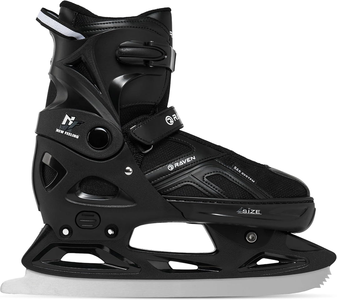 Raven Pulse Black/Mint 2in1 Verstellbare Schlittschuhe und Inline Skates - Inliner für Kinder und Er