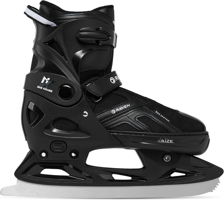 Raven Pulse Black/Mint 2in1 Verstellbare Schlittschuhe und Inline Skates - Inliner für Kinder und Er
