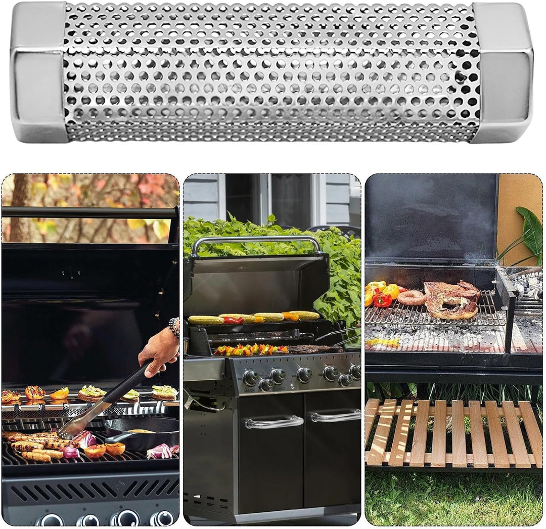 Pellet -Raucherrohr, Raucherrohr für Pelletgrill,Heisser geräucherter Rohr rostfreier Stahl | -infun