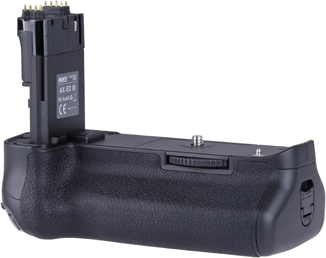 ayex Batteriegriff Passend für Canon EOS 5D Mark III 5DS 5DSR ähnlich BG-E11 100% Kompatibilität Akk