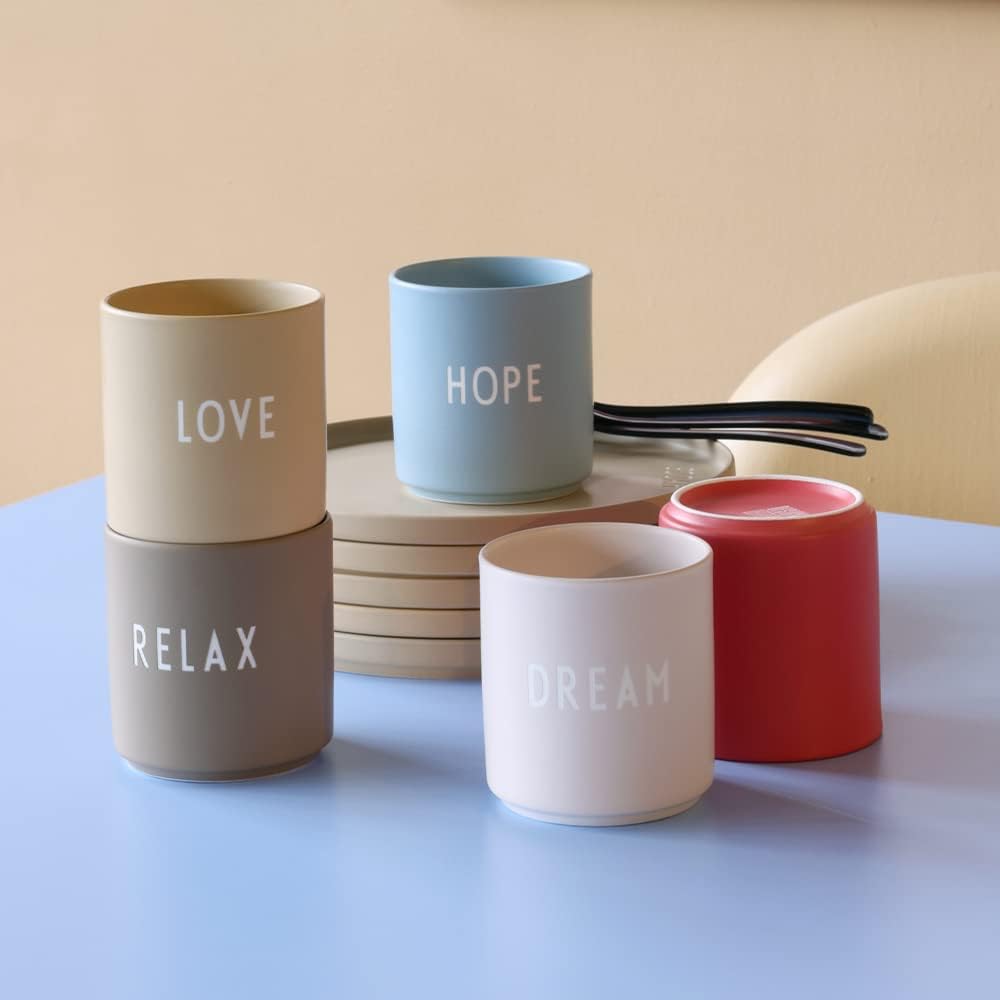Design Letters Favourite Cup 2 Set Gras-Grün | kaffeebecher Porzellan 250 ml | Espressotassen | Bech