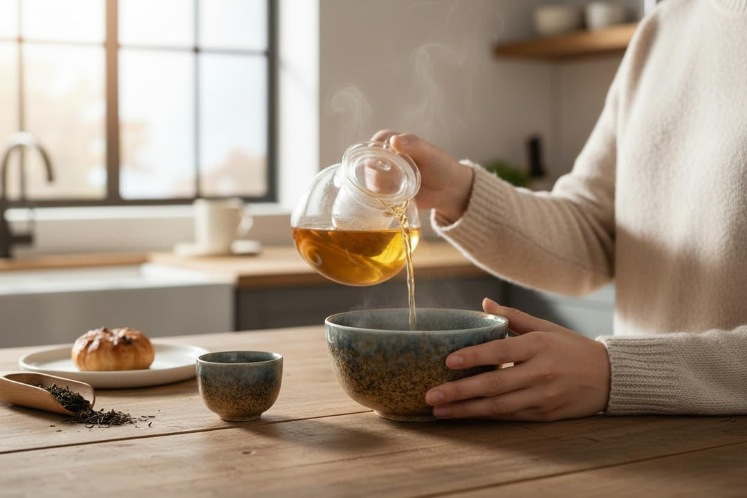 Matcha Bowl aus Porzellan – Made in Japan – 400 ml – Japanische Matcha Schale für Tee – Tee-Becher,