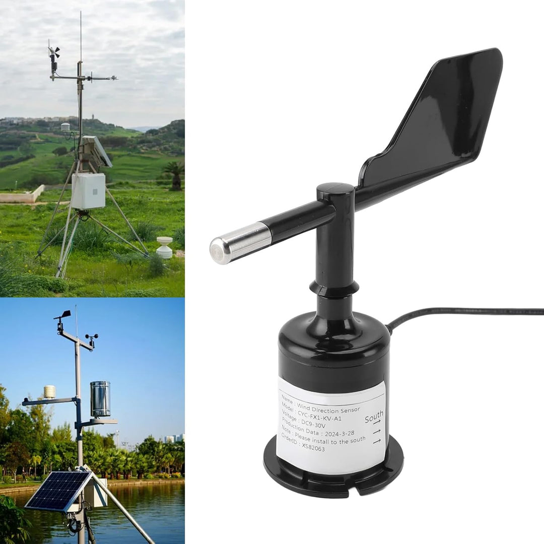 Windrichtungsanzeiger, Windrichtungssensor, Omnidirektional, 360 Grad, DC9–30 V, 4–20 MA, ABS, Gehäu