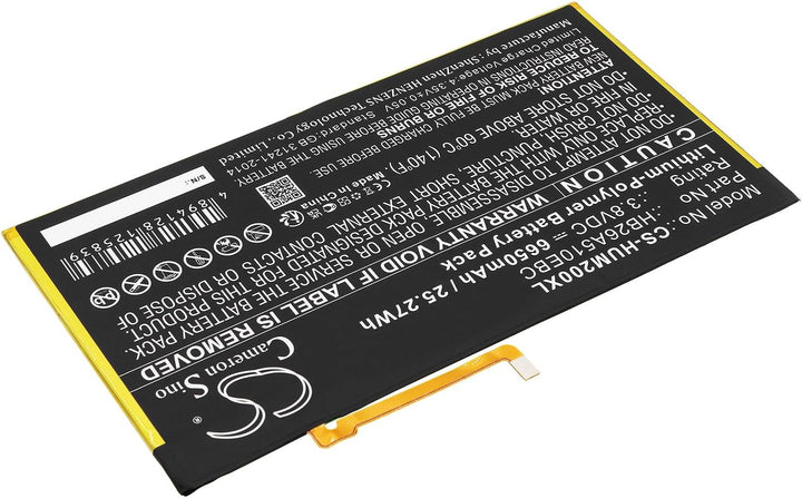 CS-HUM200XL Akkus 6650mAh Kompatibel mit [Huawei] BAH-L09, FDR-A01w, FDR-A03L, M2-A01L, M2-A01W, M3