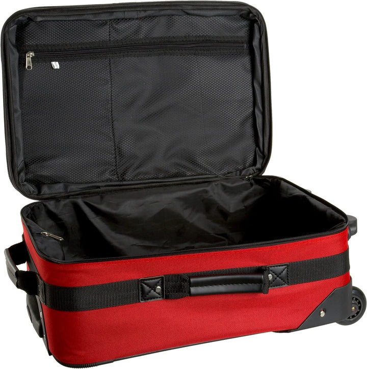 Rockland Luggage Journey Softside aufrechtes Set, rot, Einheitsgrösse, Journey Softside Gepäck-Set E