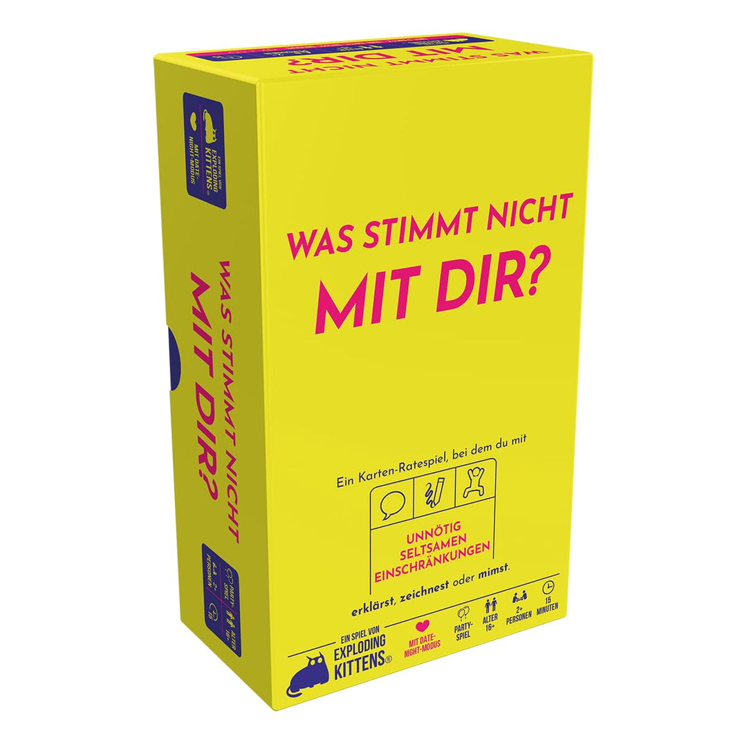 Exploding Kittens, was stimmt Nicht mit dir?, Partyspiel, Kartenspiel, 2+ Spieler, ab 16+ Jahren, 15