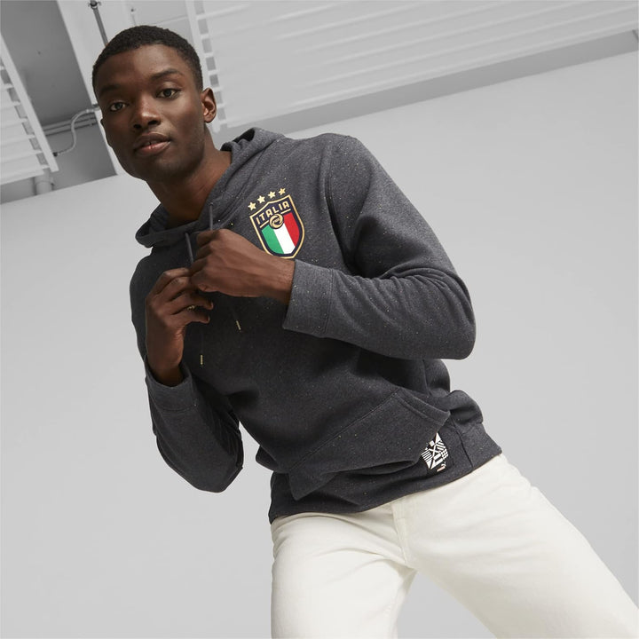 PUMA Herren Tops Italien ftblCulture Hoodie Herren XXL Graubeige, XXL Graubeige