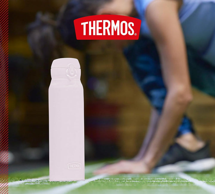 THERMOS ULTRALIGHT BOTTLE 0,75l, soft pink mat, Thermosflasche aus Edelstahl, 10 heiss / 20 h kalt,