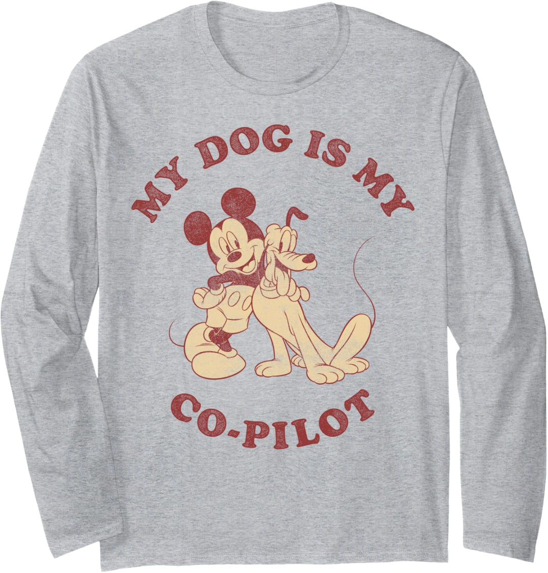 Disney Mickey Und seine Freunde Mein Hund ist mein Co-Pilot Langarmshirt