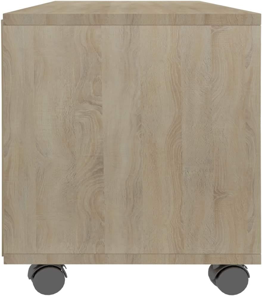 vidaXL TV Schrank mit Rollen Lowboard Fernsehtisch TV Möbel Board Tisch Fernsehschrank Sideboard HiF