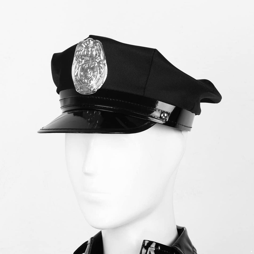 Aislor Sexy Polizei Kostüm Damen Kleid Polizistin Uniform mit Mütze Handschnelle Cop Costume Komplet
