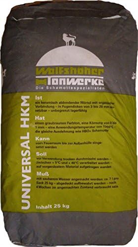 25 kg HKM Universalmörtel Schamottmörtel Wolfshöhe