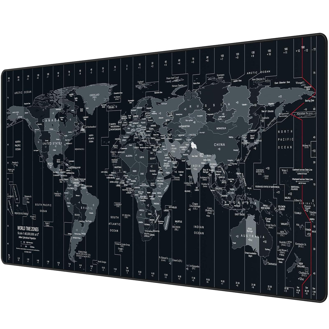 Anpollo XXL Speed Gaming Mauspad Weltkarte 900x400x3mm XXL Mousepad Tischunterlage Large Size Multif