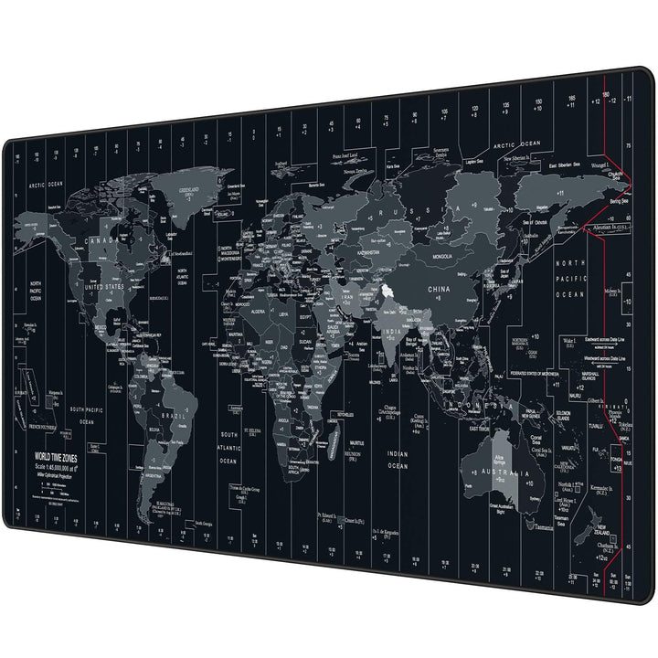 Anpollo XXL Speed Gaming Mauspad Weltkarte 900x400x3mm XXL Mousepad Tischunterlage Large Size Multif