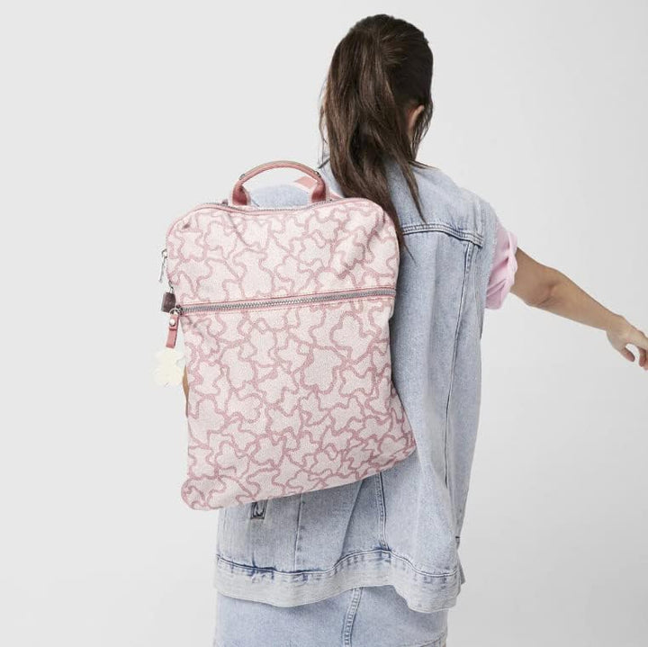 Rucksack KAOS Leinen in der Farbe Rosa