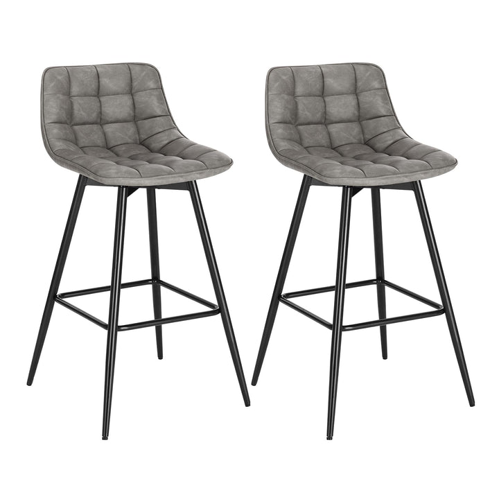 WOLTU Barhocker 2er Set Designer Barstuhl Hocker Tresenhocker Bistrohocker mit Fussstütze Kunstleder