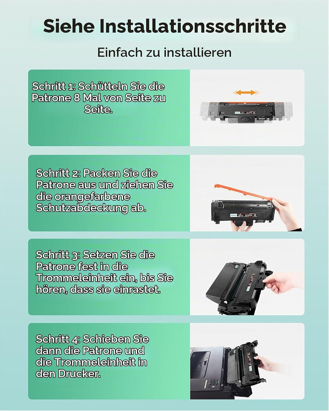 KEENKLE MLT-D116L Toner Schwarz, Kompatibler für Samsung Xpress M2675FN Toner M2885FW M2825ND M2625D