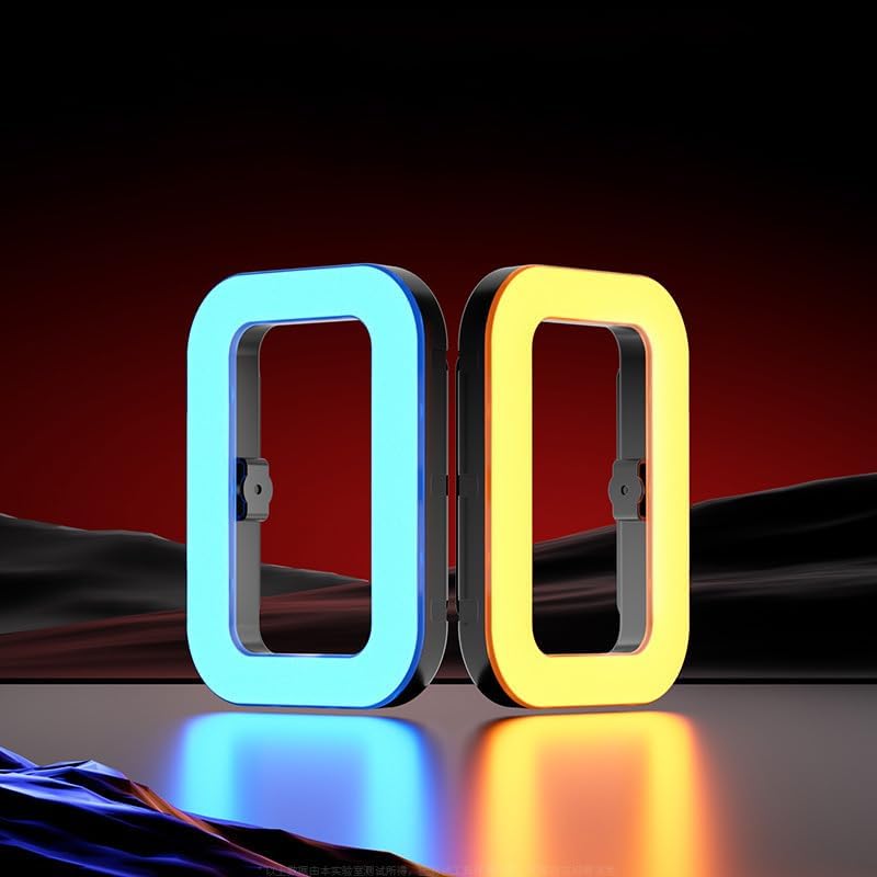 RGB Fotografie-Licht Handy-Videoleuchte mit 48 FX-Modi, 8000mAh Akku, Bluetooth & Handyhalter, 2500K