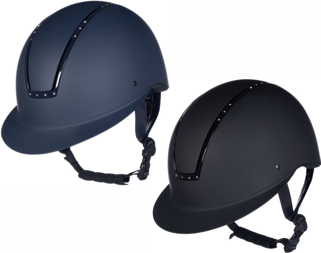 HKM Unisex ? Erwachsene Shield Diamond Reithelme, Schwarz, L