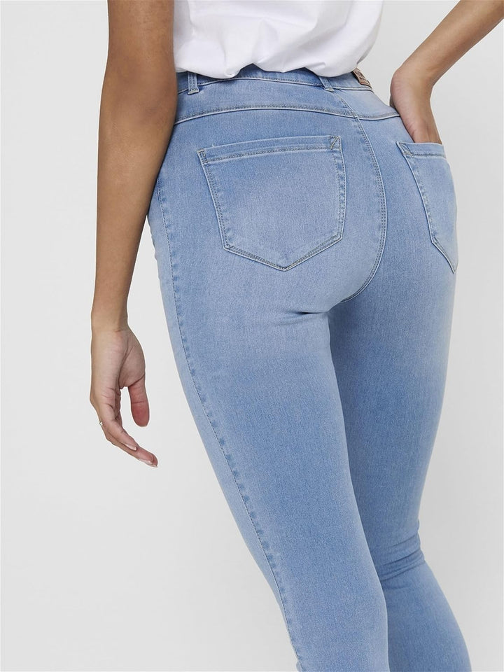 ONLY Female Skinny Jeans ONLBLUSH Mittlere Taille Skinny Fit Jeans XS / 34L Light Blue Denim, XS / 3