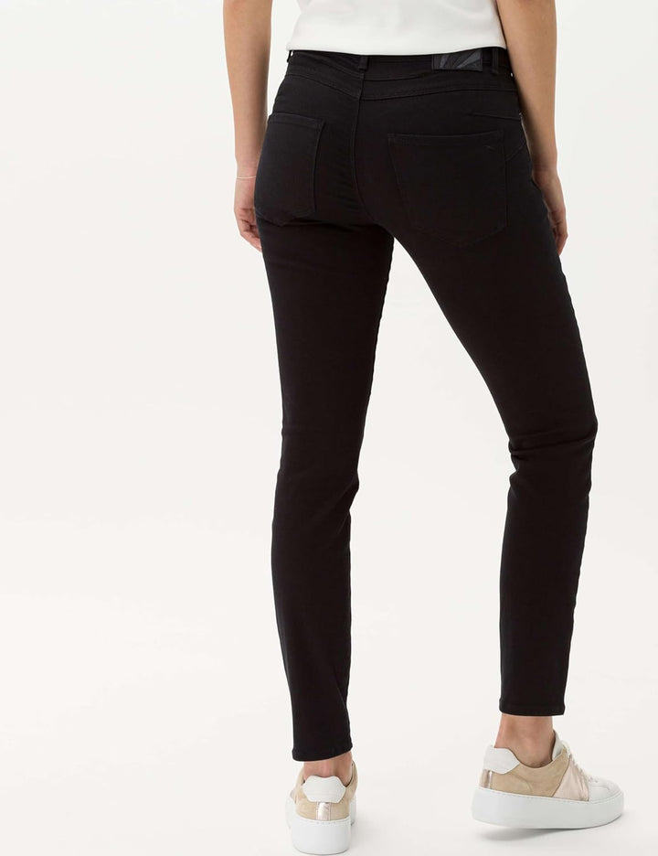 BRAX Damen Dummy Jeans 27W / 30L Clean Perma Black, 27W / 30L Clean Perma Black